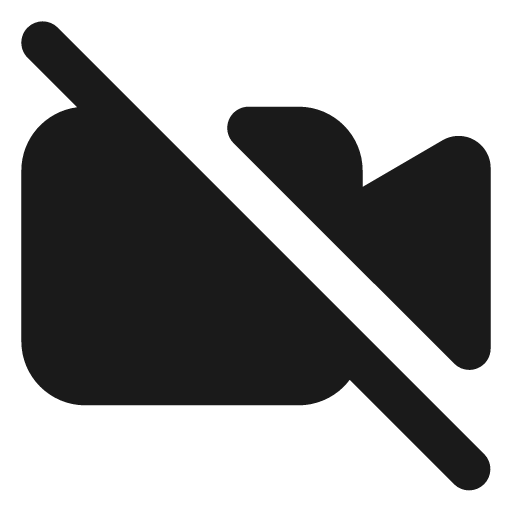 Video off filled icon, filled style, from Lucide Extended