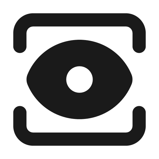 View filled icon, filled style, from Lucide Extended
