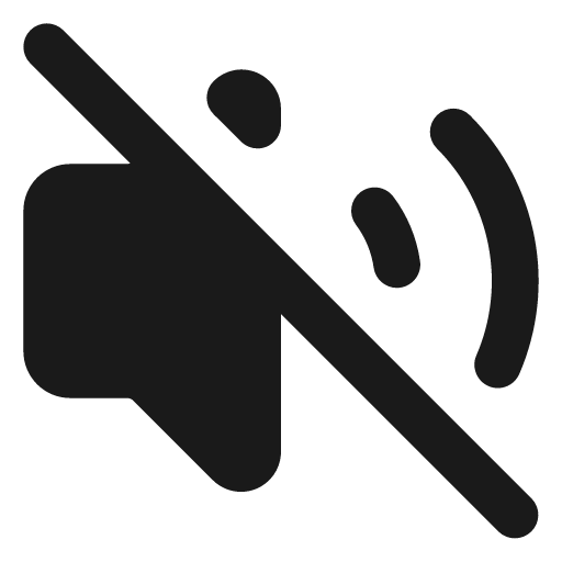 Volume off filled icon, filled style, from Lucide Extended