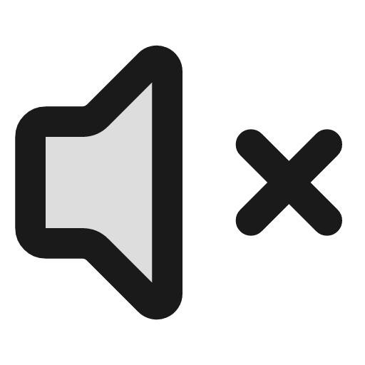Volume x duotone icon, two-tone style, from Lucide Extended