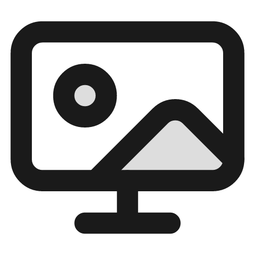 Wallpaper duotone icon, two-tone style, from Lucide Extended