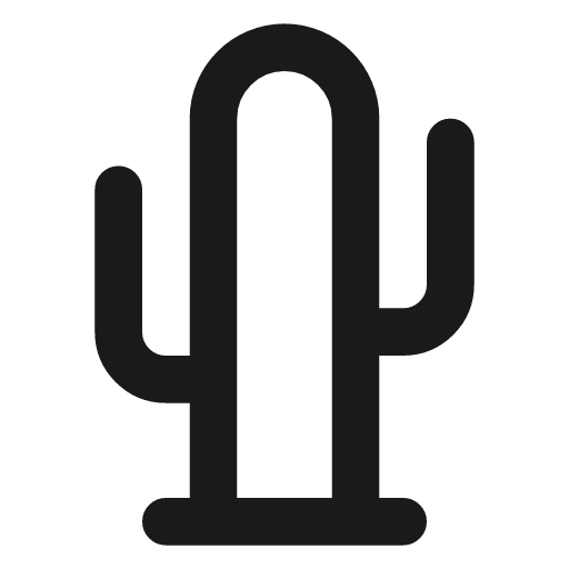 Cactus icon, line style, from Lucide Lab
