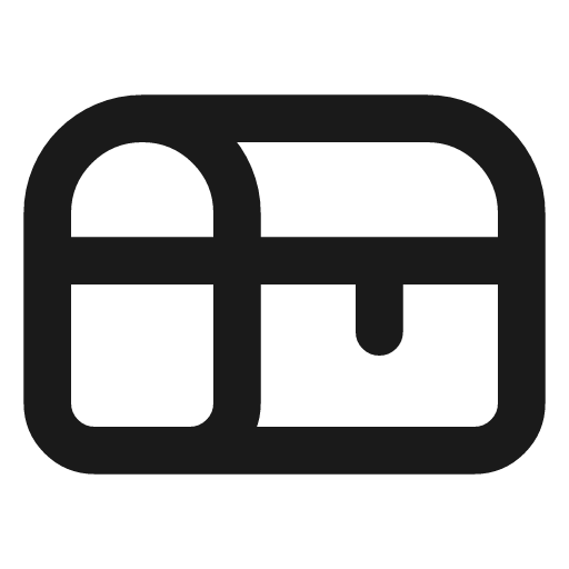 Chest icon, line style, from Lucide Lab
