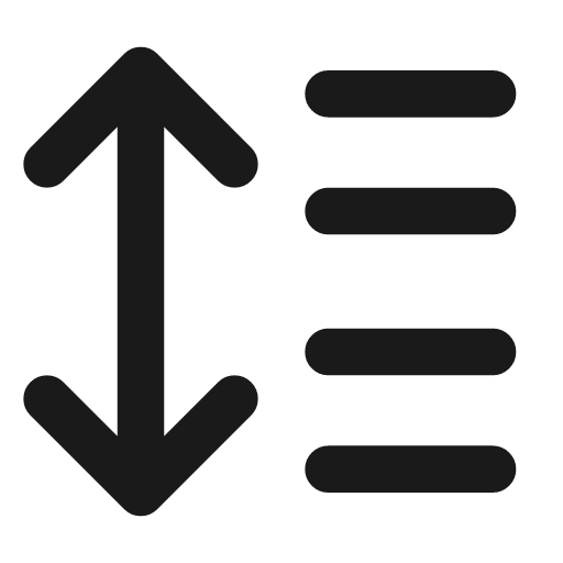 Layout list move icon, line style, from Lucide Lab