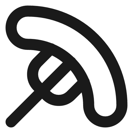 Sausage icon, line style, from Lucide Lab