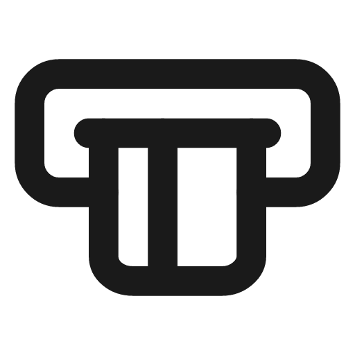 Slot card credit icon, line style, from Lucide Lab
