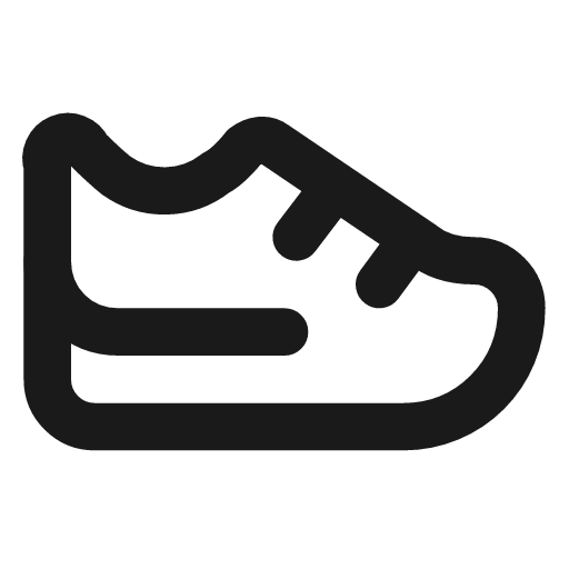 Sneaker icon, line style, from Lucide Lab