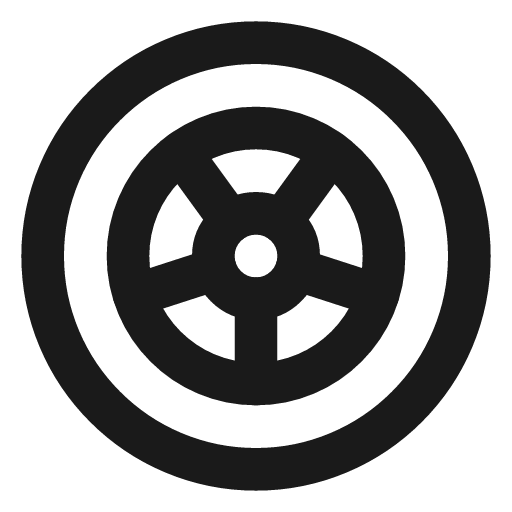 Tire icon, line style, from Lucide Lab