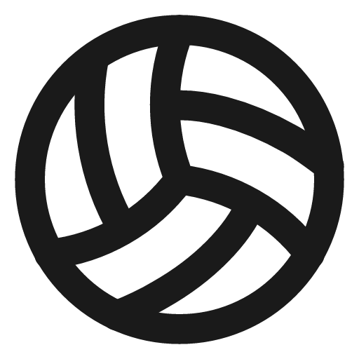 Volleyball icon, line style, from Lucide Lab