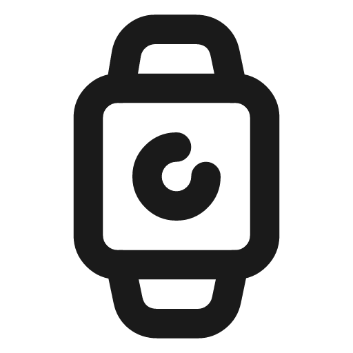 Watch loader icon, line style, from Lucide Lab