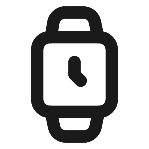 Watch square icon, line style, from Lucide Lab
