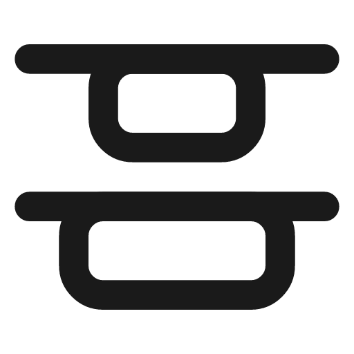 Align vertical distribute start icon, line style, from Lucide
