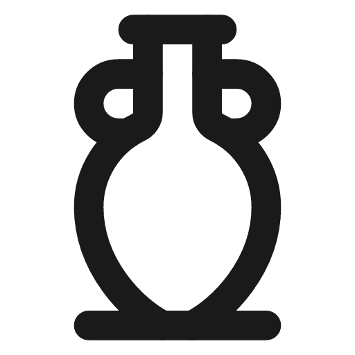 Amphora icon, line style, from Lucide