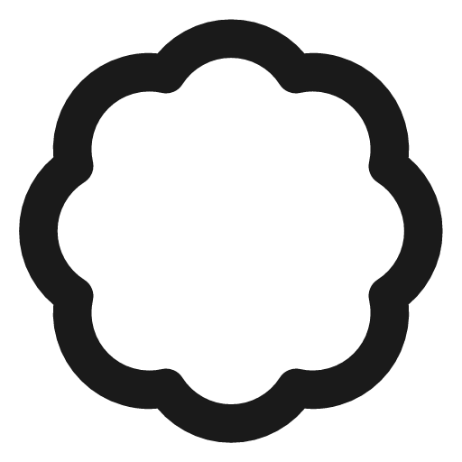 Badge icon, line style, from Lucide