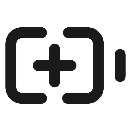 Battery plus icon, line style, from Lucide