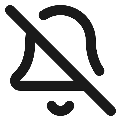 Bell off icon, line style, from Lucide