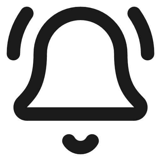 Bell ring icon, line style, from Lucide