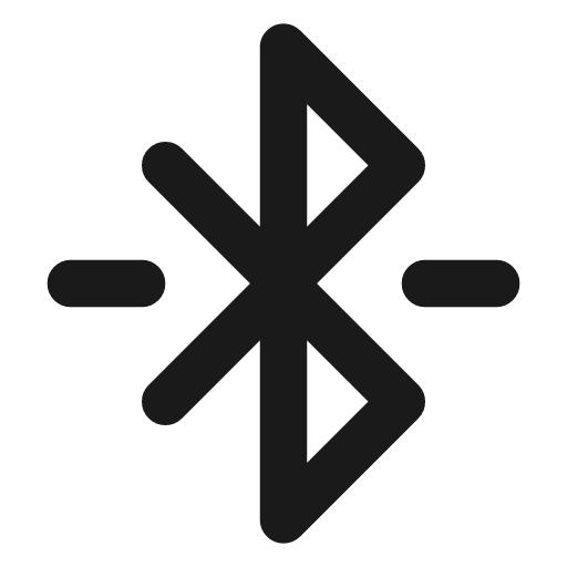 Bluetooth connected icon, line style, from Lucide