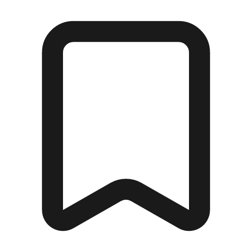 Bookmark icon, line style, from Lucide