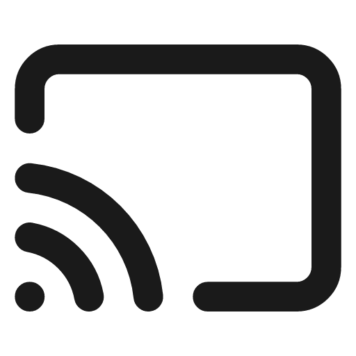 Cast icon, line style, from Lucide