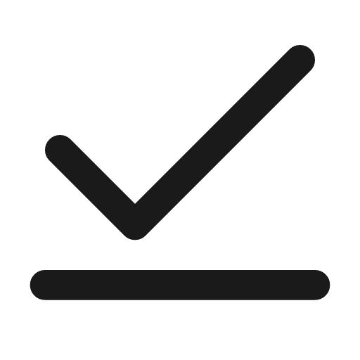Check line icon, outline style, from Lucide