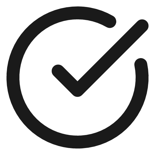 Circle check big icon, line style, from Lucide