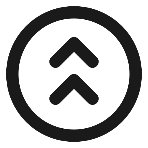 Circle chevrons up icon, line style, from Lucide