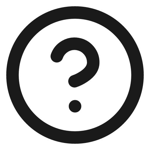 Circle question mark icon, line style, from Lucide