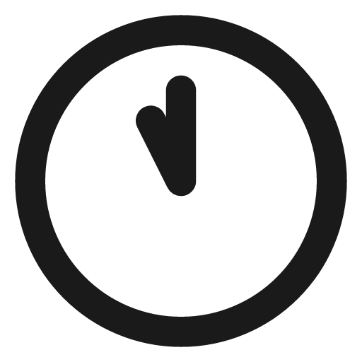 Clock 11 icon, line style, from Lucide