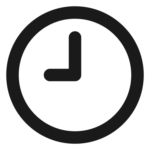 Clock 9 icon, line style, from Lucide