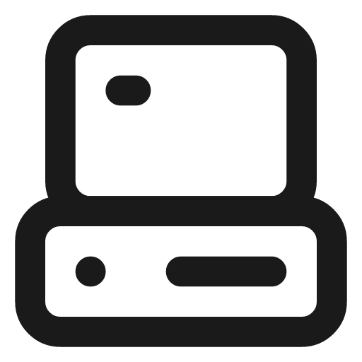 Computer icon, line style, from Lucide