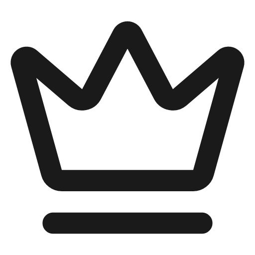 Crown icon, line style, from Lucide