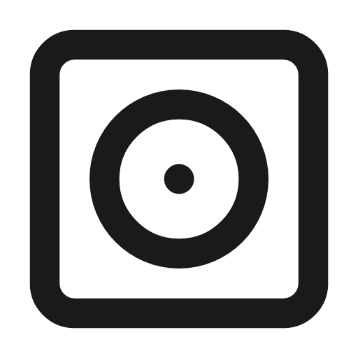 Disc album icon, line style, from Lucide