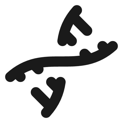 Dna icon, line style, from Lucide
