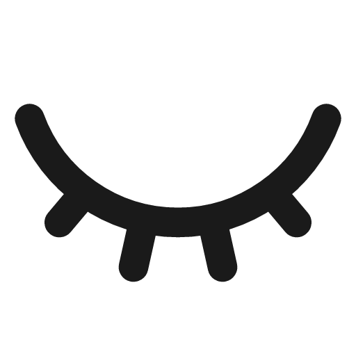 Eye closed icon, line style, from Lucide