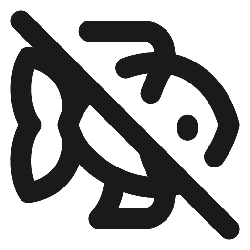 Fish off icon, line style, from Lucide