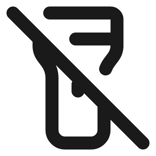 Flashlight off icon, line style, from Lucide