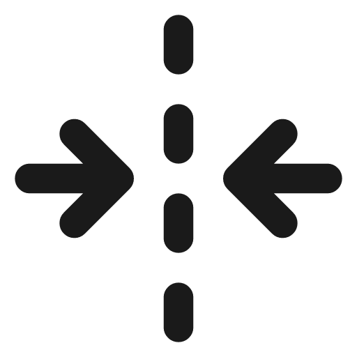 Fold horizontal icon, line style, from Lucide