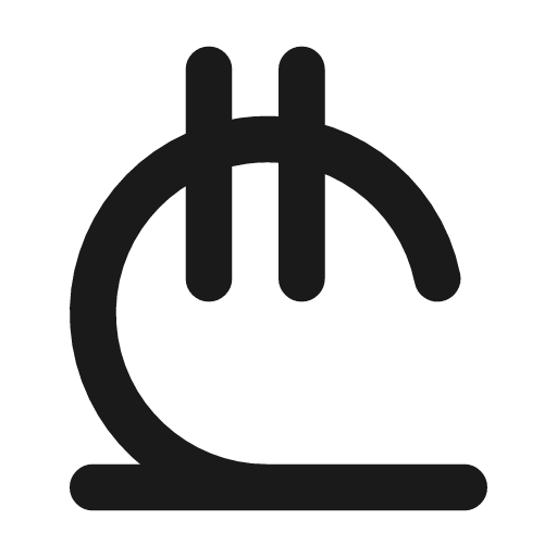 Georgian lari icon, line style, from Lucide