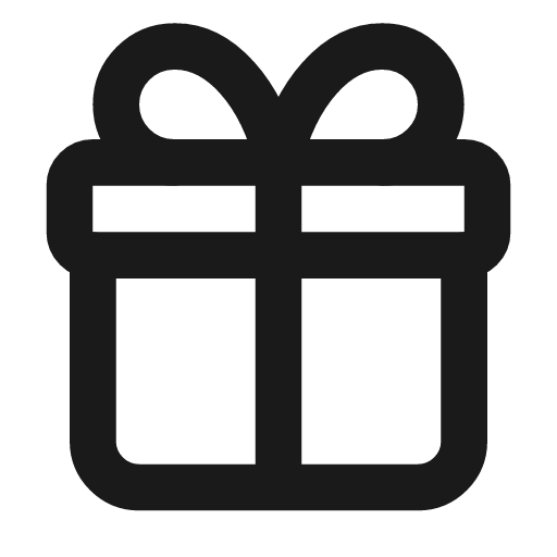 Gift icon, line style, from Lucide