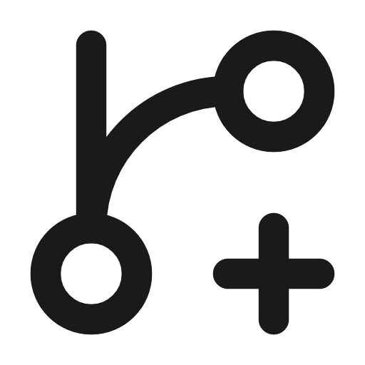 Git branch plus icon, line style, from Lucide