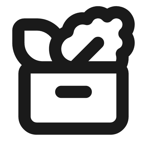 Groceries icon, line style, from Lucide