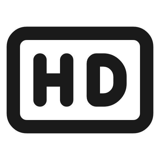 Hd icon, line style, from Lucide