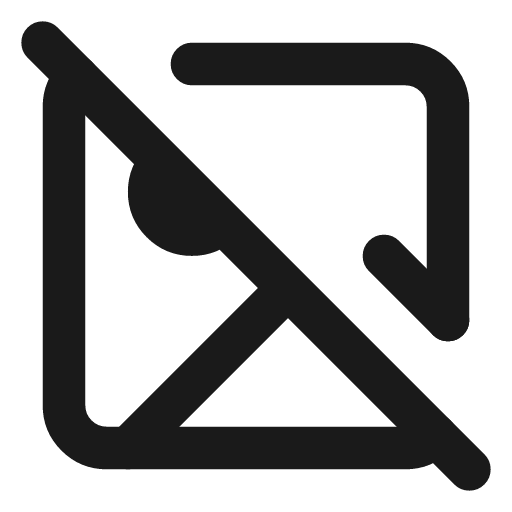 Image off icon, line style, from Lucide