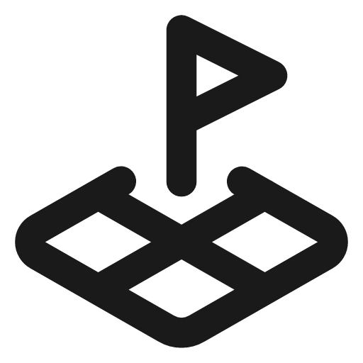 Land plot icon, line style, from Lucide