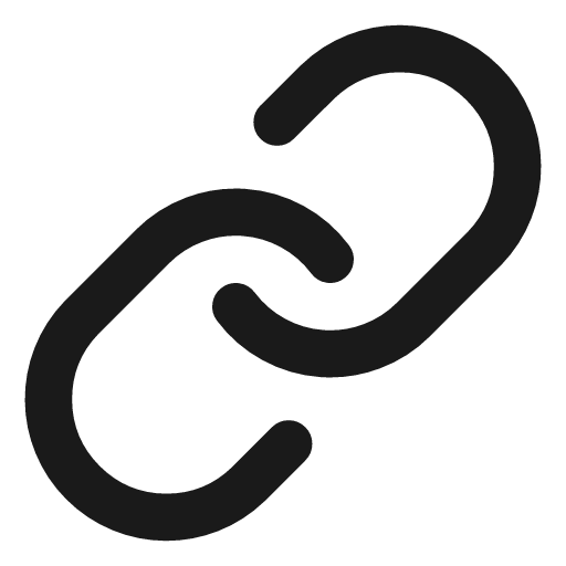 Link icon, line style, from Lucide