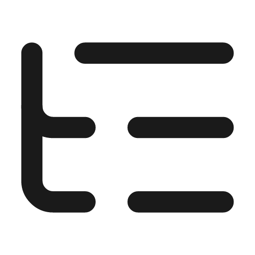 List tree icon, line style, from Lucide