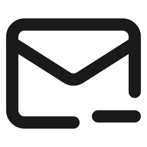 Mail minus icon, line style, from Lucide