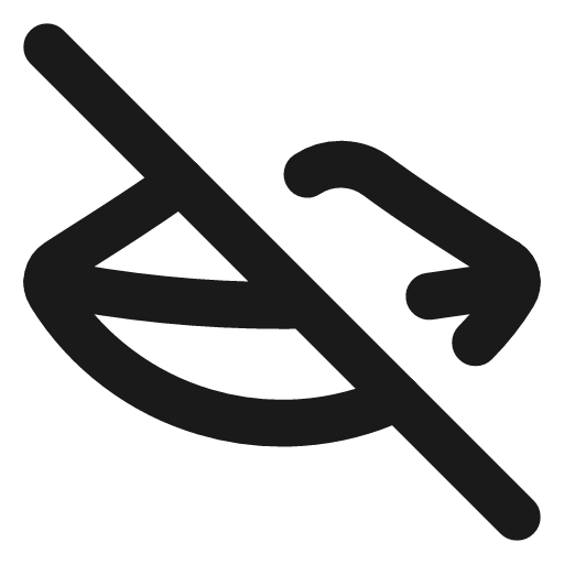 Mouth off icon, line style, from Lucide