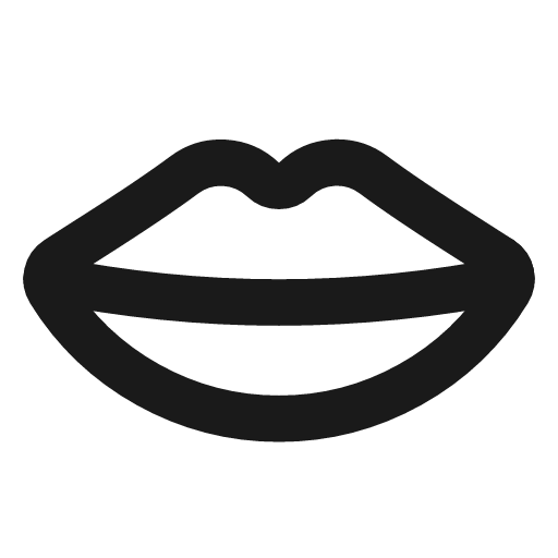 Mouth icon, line style, from Lucide